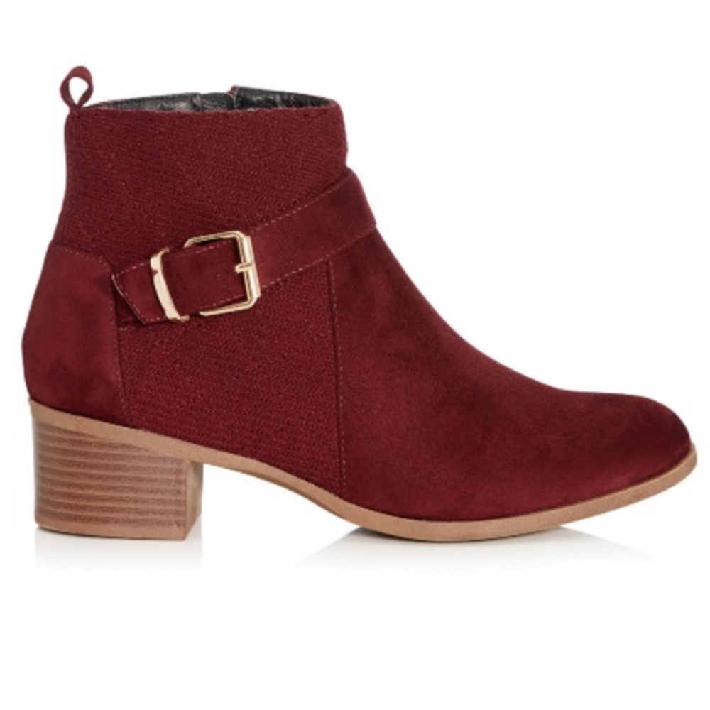 cloudwalkers Darla Quilted Faux Suede Ankle Boot